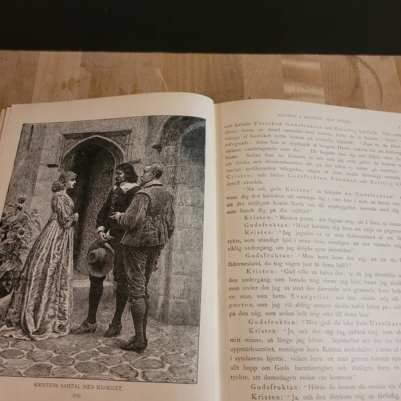 Antique 1891 Swedish Kristen's Och Resa Bio Book - Picture 6 of 11